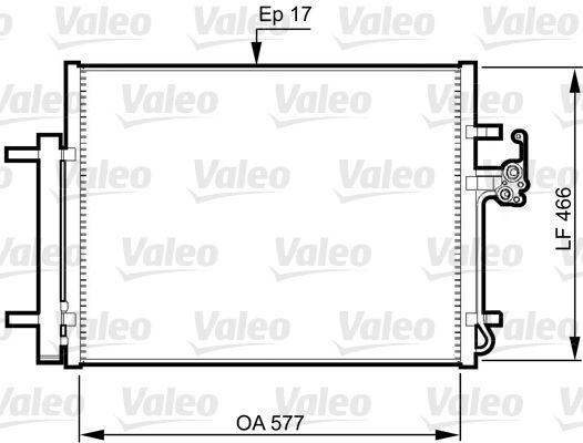 Ford Mondeo 2007-2015 Arası 2.0 LPG, 2.0 TDCi, 1.6 Ti, 1.6 EcoBoost Valeo Marka Klima Radyatörü