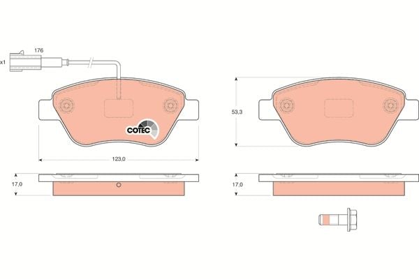 Fiat Idea 2003-2007 Arası 1.4 LPG, 1.4, 1.2 16V, 1.3 D Multijet, 1.4 16V TRW Marka Ön Balata