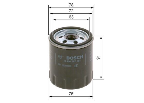 Fiat Ducato 1982-2005 Arası 2.0 Bosch Marka Yağ Filtresi