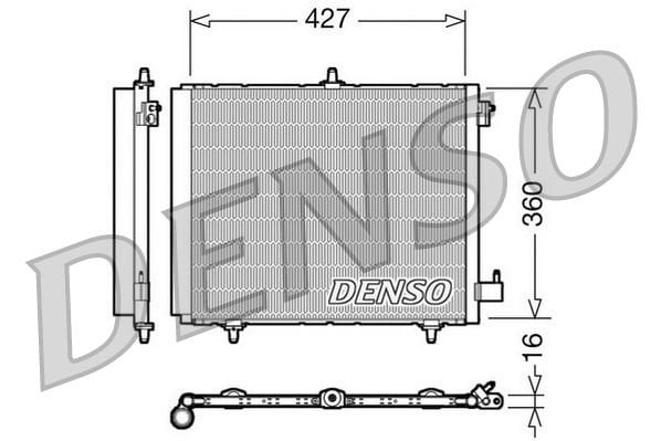 Peugeot 207 2006-2015 Arası 1.4 Denso Marka Klima Radyatörü
