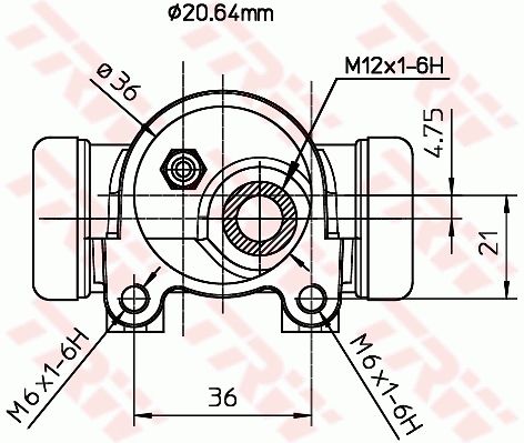 Peugeot 405 1987-1999 Arası 1.4 TRW Marka Sağ Fren Silindiri