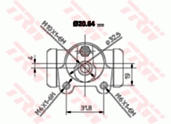 Peugeot 306 1993-2003 Arası 1.9 DT TRW Marka Arka Fren Silindiri