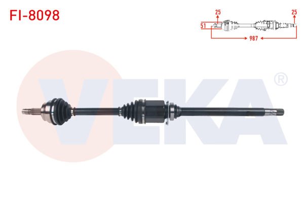 Egea 1.6 Multijet Ön Sağ Komple Aks Veka FI-8098
