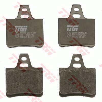 Citroen Xm 1989-2000 Arası 2.1 TD 12V, 2.0 i, 2.1 D 12V, 3.0 V6, 3.0 V6 24V, 2.0 i Turbo TRW Marka Arka Balata