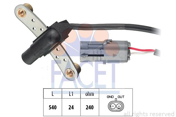 Renault 21 1986-1997 Arası 2.0 Facet Marka Krank Sensörü