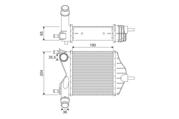 Fiat Idea 2003-2007 Arası 1.3 D Multijet Valeo Marka Turbo Radyatörü