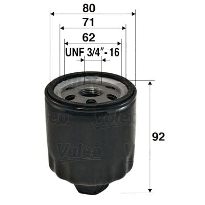 Volkswagen Polo 1981-1994 Arası 1.3 Cat Valeo Marka Yağ Filtresi