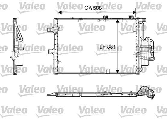 Opel Corsa 2000-2012 Arası 1.7 DTI, 1.7 DI 16V, 1.7 DTI 16V Valeo Marka Klima Radyatörü