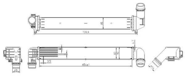 Fluence 1.5 Dci İntercooler Radyatör Mga MGA-80526