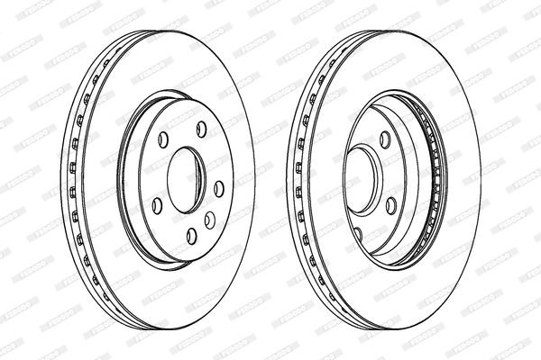 Opel Astra 2010-2015 Arası 1.4, 1.7 CDTI, 1.3 CDTI, 1.6, 1.6 Turbo, 1.4 Turbo, 2.0 CDTI Ferodo Marka Ön Fren Diski