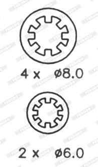 Citroen Ax 1986-1998 Arası 14 D, 11, 14, 10 E, 10 Ferodo Marka Pabuçlu Balata