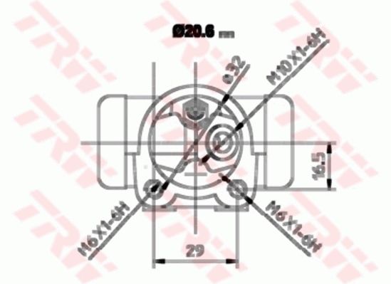 Renault Express 1985-2001 Arası 1.6 D TRW Marka Sağ Fren Silindiri