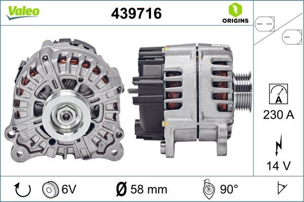 Volkswagen Touareg 2010-2018 Arası 3.0 V6 TDI Valeo Marka Alternatör