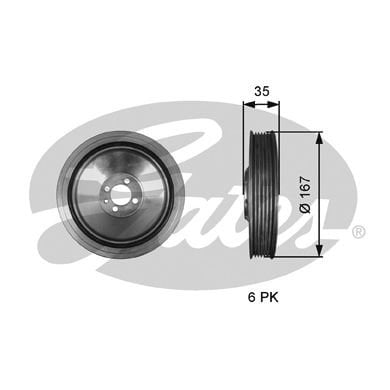 Opel Signum 2003-2008 Arası 1.9 CDTI Gates Marka Krank Kasnağı