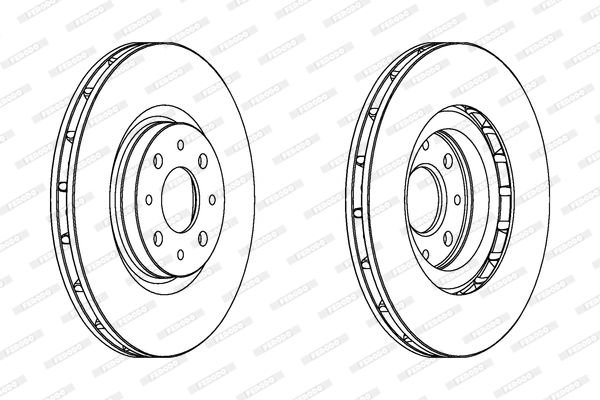 Fiat Stilo 2001-2010 Arası 1.9 D Multijet Ferodo Marka Ön Havalı Fren Diski