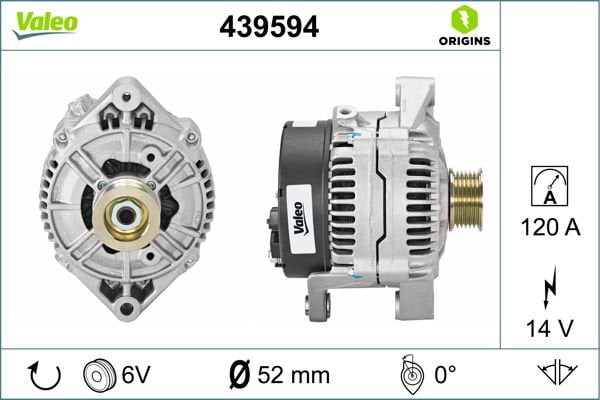 Opel Corsa 1982-2002 Arası 1.6 GSI, 1.4 i, 1.4 S Valeo Marka Alternatör
