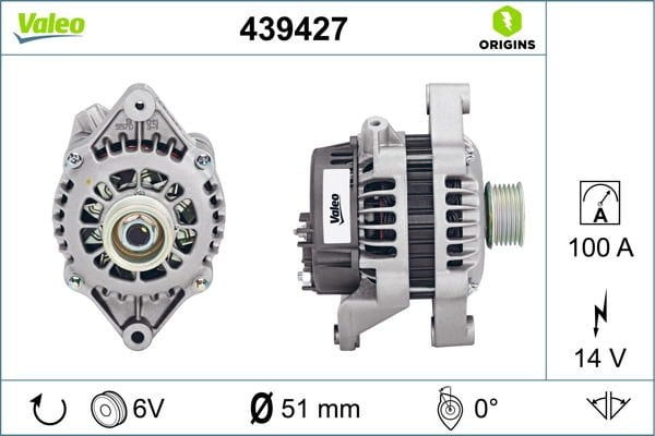 Opel Corsa 1982-2002 Arası 1.6 GSI, 1.4 i, 1.4 S Valeo Marka Alternatör