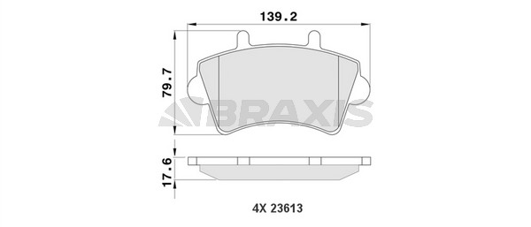Opel Movano 1998-2003 Arası 2.8 DTI, 2.5 D Braxis Marka Ön Balata