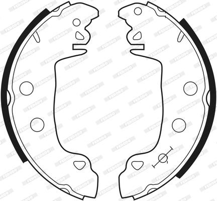 Citroen C15 1984-2006 Arası 1.8 D, 1.1 i, 1.4, 1.4 i, 1.1 Ferodo Marka Pabuçlu Balata