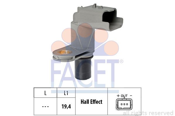 Peugeot 206 1998-2012 Arası 1.4 16V Facet Marka Eksantrik Devir Sensörü