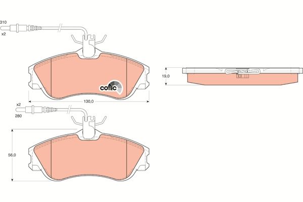 Citroen Berlingo 1996-2011 Arası 1.1 i, 1.4 i, 1.8 D, 1.9 D TRW Marka Ön Fişli Balata