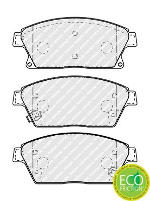 Opel Astra 2010-2015 Arası 1.4, 1.7 CDTI, 1.3 CDTI, 1.6, 1.6 Turbo, 1.4 Turbo, 2.0 CDTI Ferodo Marka Ön Balata