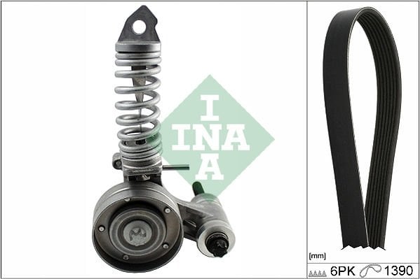 Opel Adam 2012-2019 Arası 1.4 LPG INA Marka Vantilatör Kayış Seti