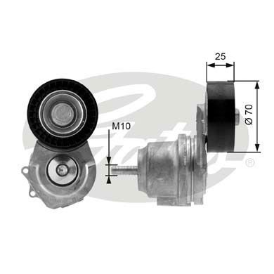 Opel Astra 2009-2015 Arası 1.7 CDTI Gates Marka Vantilatör Kayış Gergi Rulmanı