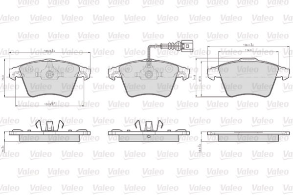 Volkswagen Multivan 2003-2015 Arası 2.5 TDI, 3.2 V6, 1.9 TDI, 2.0 Valeo Marka Ön Fişli Balata
