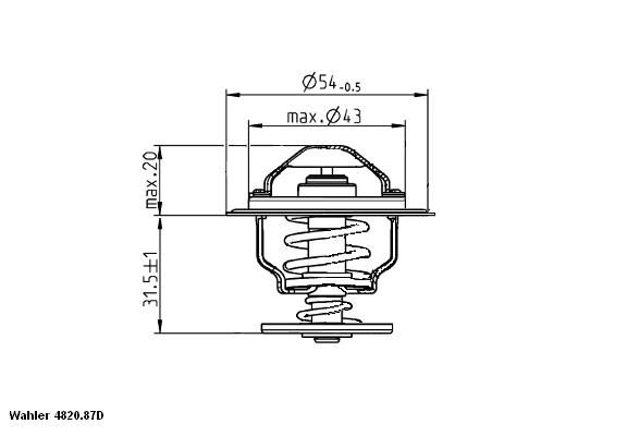 Audi A3 2003-2015 Arası 1.9 TDI BorgWarner (Wahler) Marka Termostat
