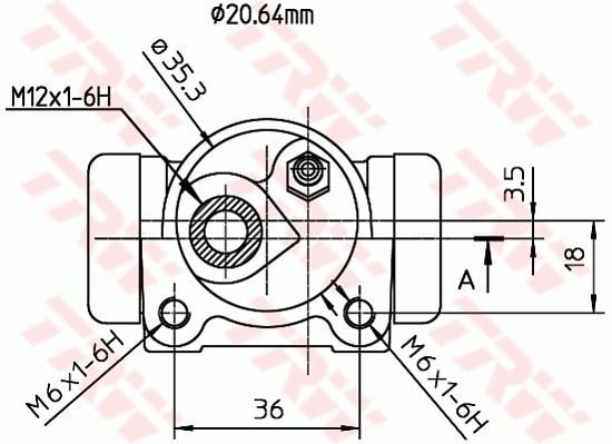 Renault Twingo 1993-2012 Arası 1.2 16V TRW Marka Sol Fren Silindiri