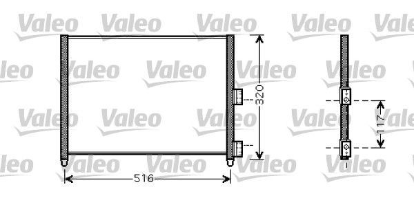 Fiat Idea 2003-2007 Arası 1.9 JTD Valeo Marka Klima Radyatörü