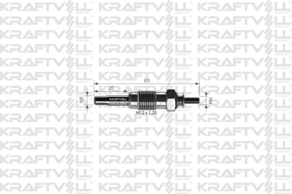 Renault 19 1991-2003 Arası 1.9 dT Kraftvoll Marka Kızdırma Bujisi