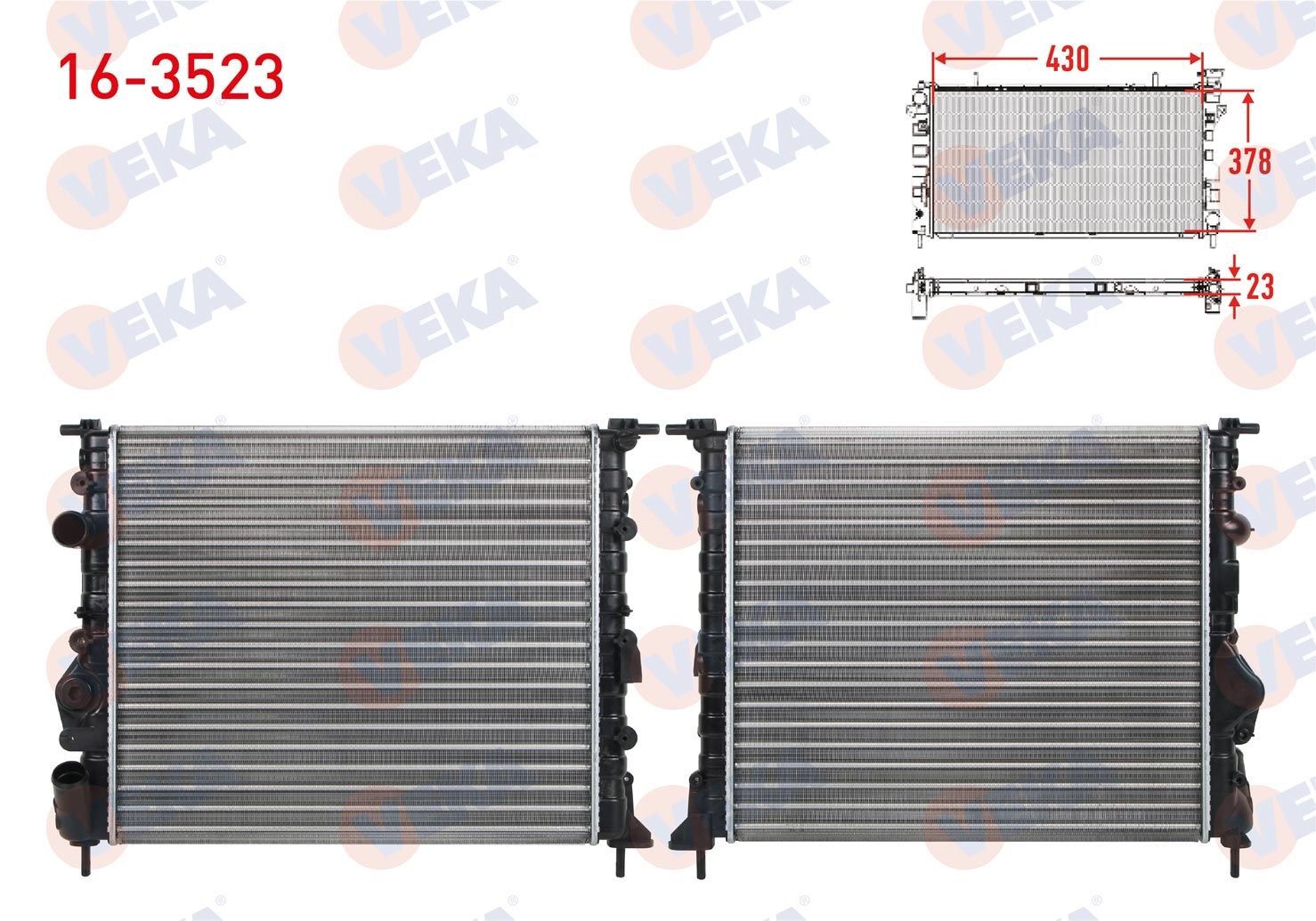 Su Radyatörü Megane 1.6 16v Veka Marka