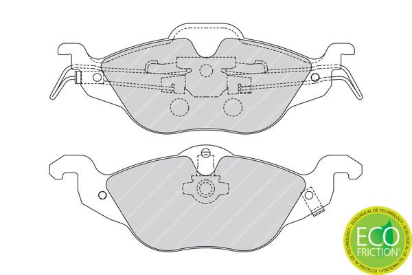 Opel Astra 1998-2009 Arası 1.7 TD, 1.6, 1.2 16V, 1.6 16V, 1.8 16V, 2.0 DI, 2.0 16V Ferodo Marka Ön Balata