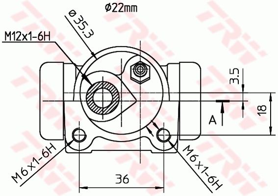 Renault 21 1986-1997 Arası 2.0 Turbo TRW Marka Sol Fren Silindiri