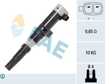 Dacia Logan Mcv 2007-2011 Arası 1.6 16V Hi-Flex FAE Marka Ateşleme Bobini