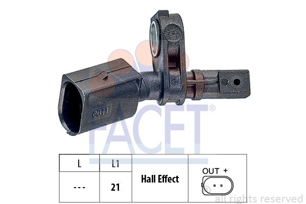 Volkswagen Polo 2009-2013 Arası 1.6 BiFuel Facet Marka Ön Abs Sensörü