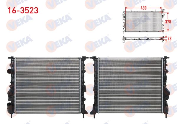Su Radyatörü Scenic 1.6 16v Veka Marka 16-3523