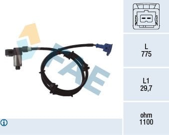 Peugeot 106 1996-2005 Arası 1.6 i FAE Marka Abs Sensörü