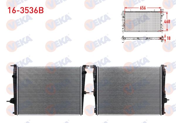 Scenic III 1.6 16V Benzinli Su Radyatörü Veka 16-3536