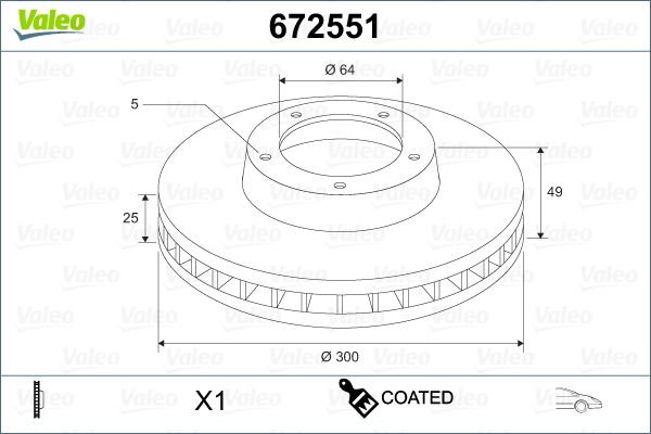 Ford C-Max 2010-2019 Arası 1.6 Ti Valeo Marka Ön Fren Diski