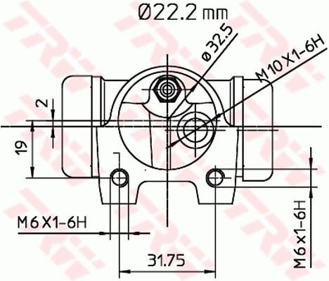 Renault 21 1986-1997 Arası 2.2 TRW Marka Sol Fren Silindiri