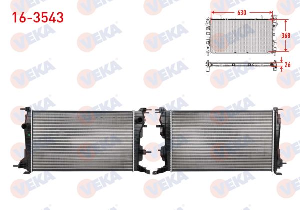 Scenic III 1.5 dci Su Radyatörü Veka 16-3543