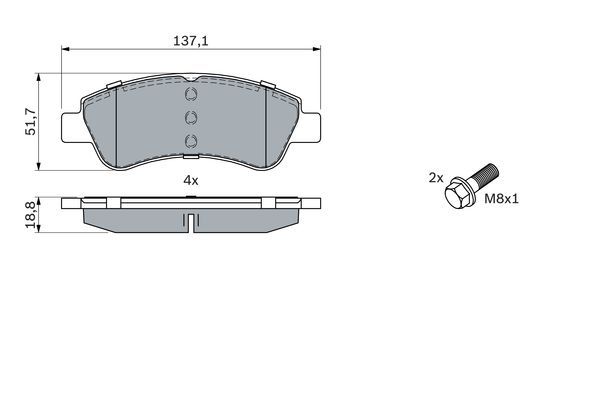 Citroen Ds3 2009-2016 Arası 1.6 Racing Bosch Marka Ön Balata