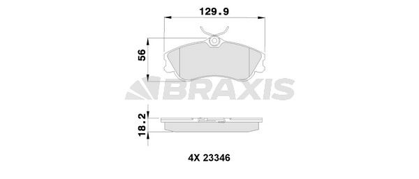 Citroen Xsara 1999-2012 Arası 1.6 Braxis Marka Ön Balata