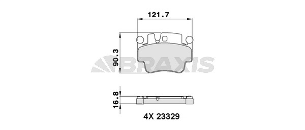 Porsche Boxster 1996-2013 Arası S 3.2, 3.4 Braxis Marka Ön Balata