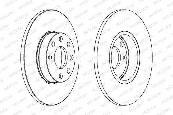 Opel Astra 1998-2009 Arası 1.2 16V Ferodo Marka Ön Fren Diski