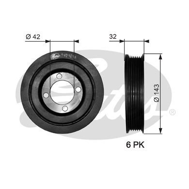 Opel Frontera 1992-1998 Arası 2.0 i Gates Marka Krank Kasnağı