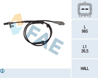 Peugeot 5008 2009-2017 Arası 1.6 HDi FAE Marka Arka Abs Sensörü